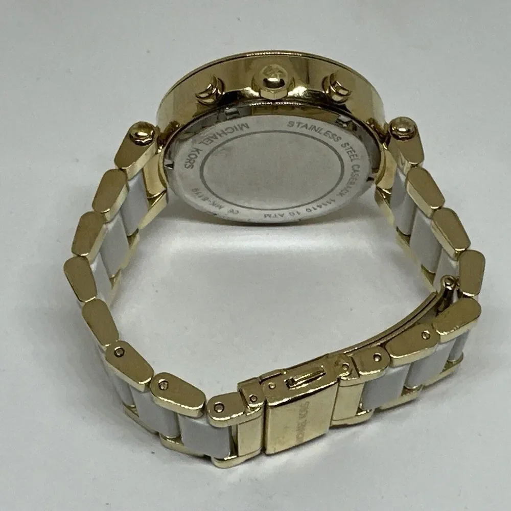 Michael Kors Parker MK6119 Women's Two Tone Analog Dial Quartz Wrist Watch NUL63